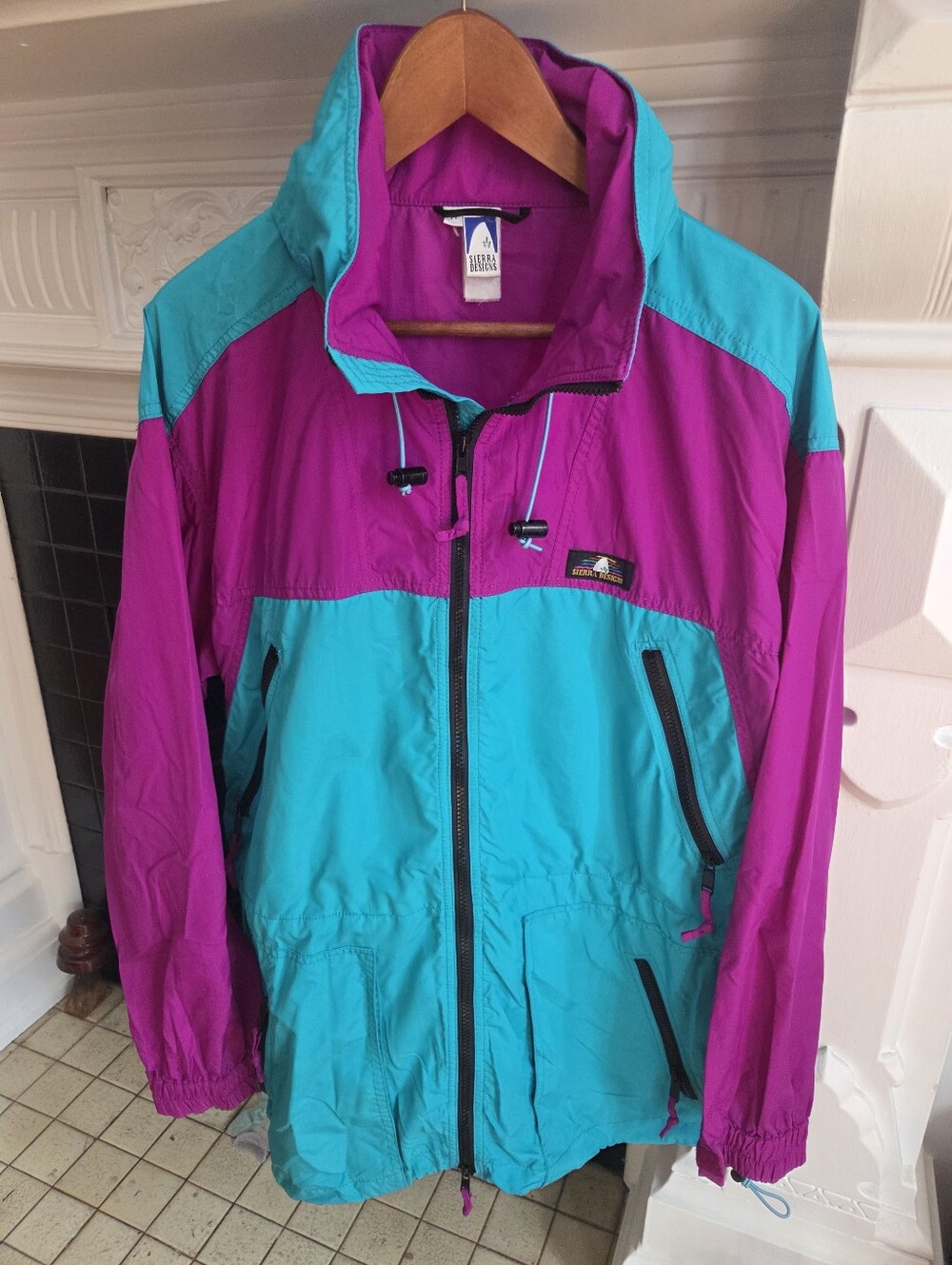 Vtg Sierra Designs Anorak hooded windbreaker jacket - Medium Women's